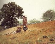 Winslow Homer Boys and girls on the hill France oil painting artist